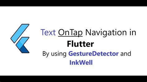 flutter inkwell ontap.